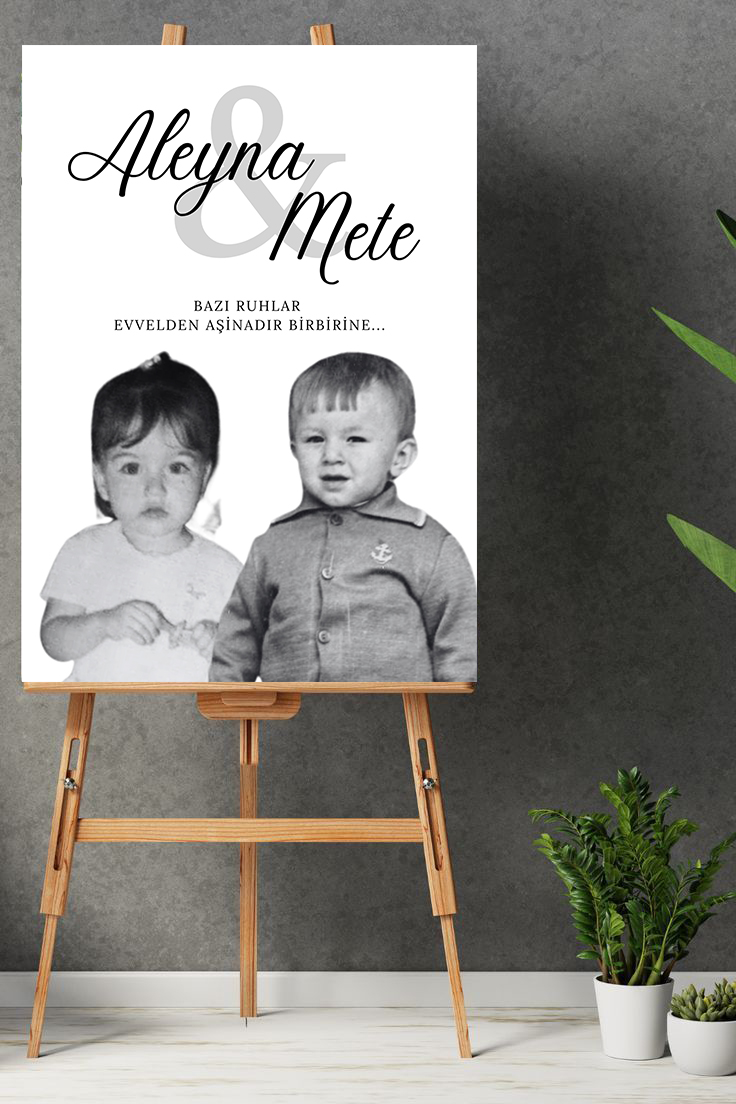 Çocukluk Fotoğraflı Karşılama Panosu