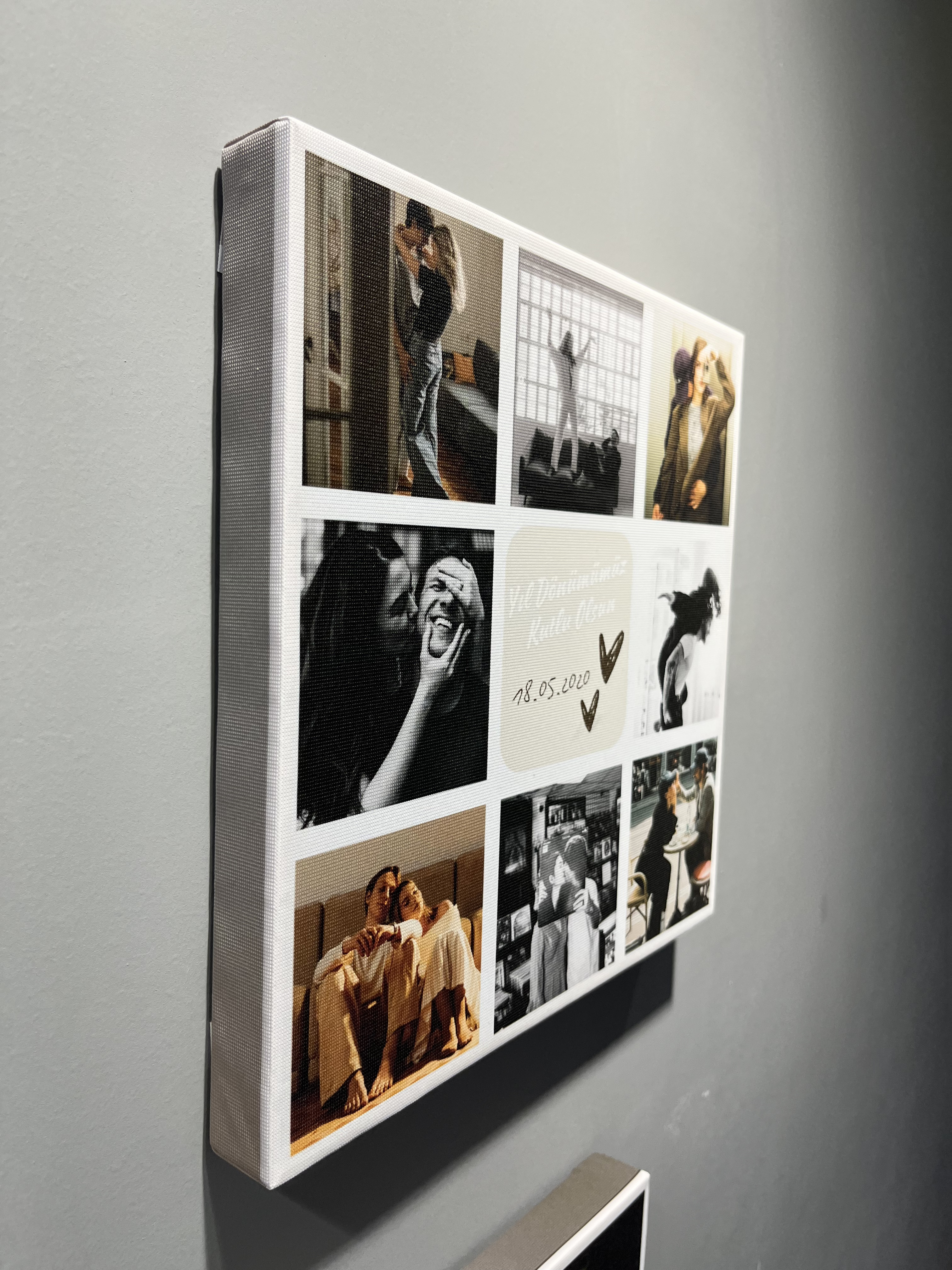 Kişiye Özel Sevgili Kanvas Tablo 30x30