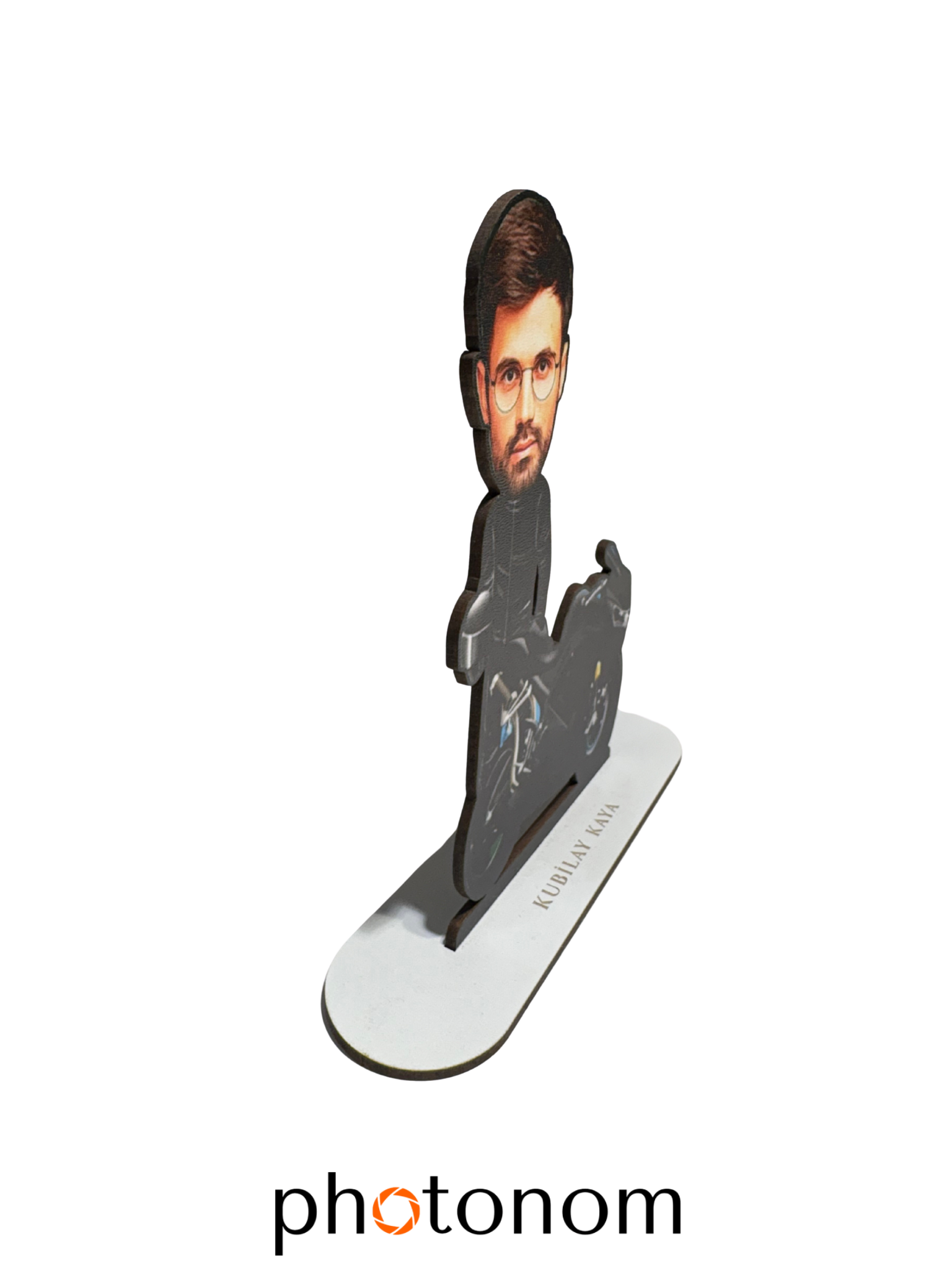 Motorcu Karikatür Yan