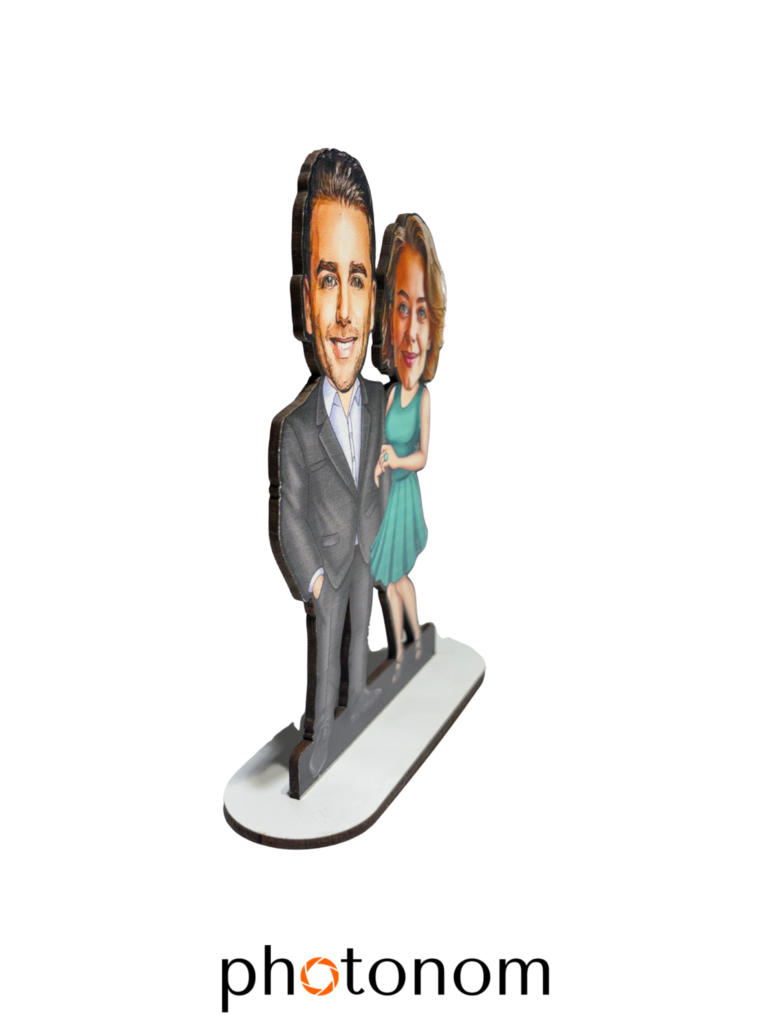 Çift Karikatür Yan