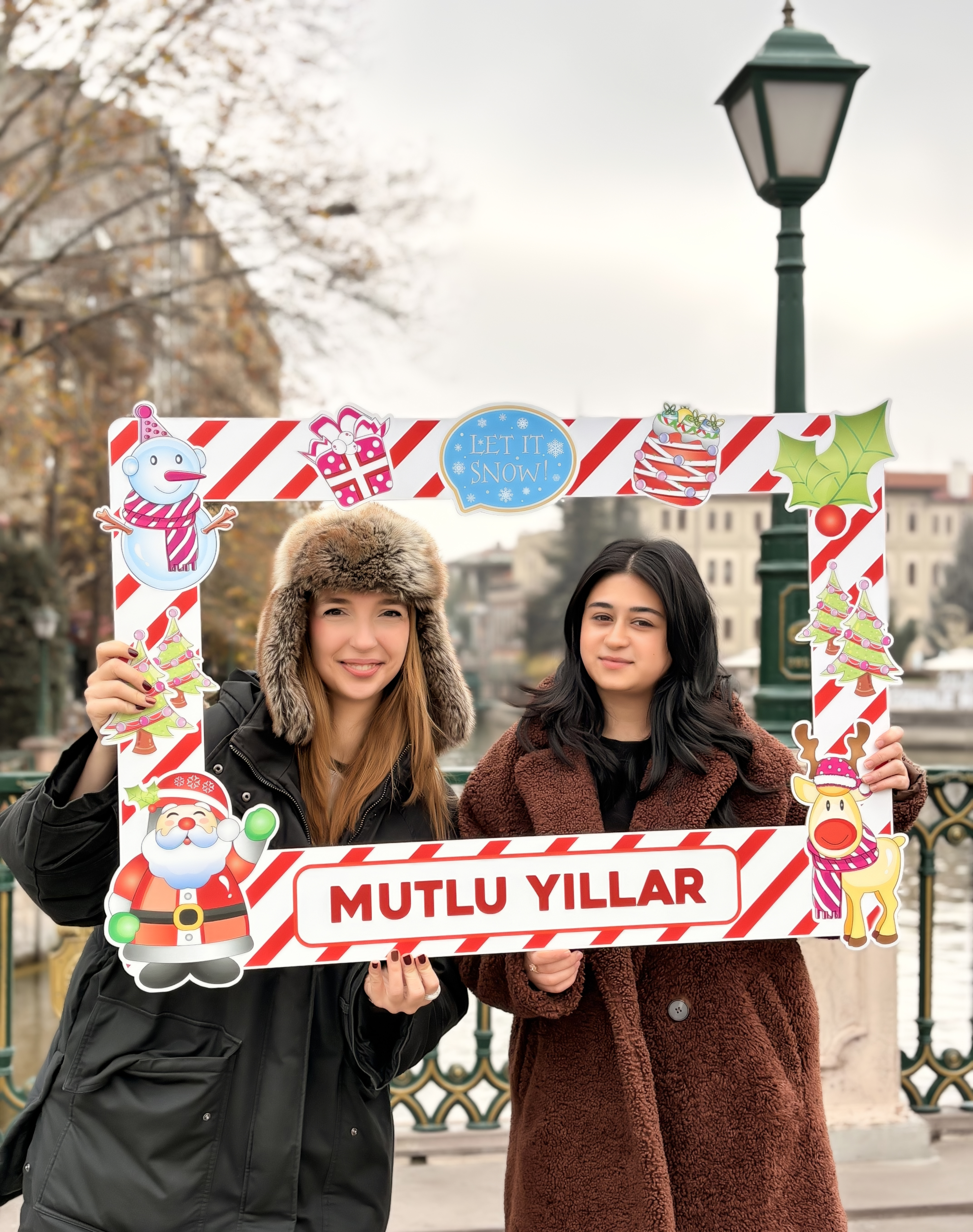 70x100 Yatay Yılbaşı Fotoğraf Çerçevesi