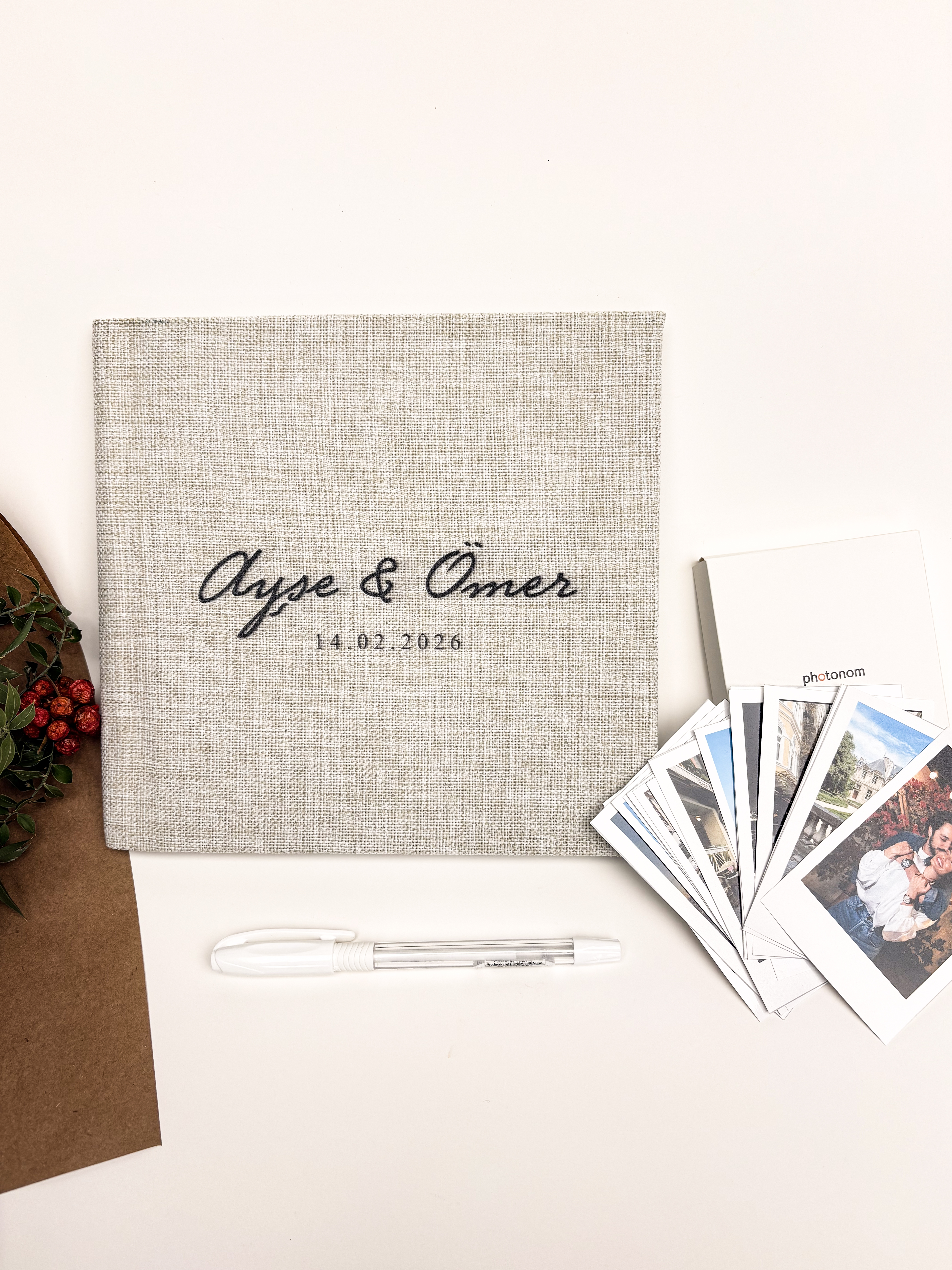 Sevgili Özel Anı Albümü | 10 Polo Kart + Etiket + Beyaz Kalem Hediyeli