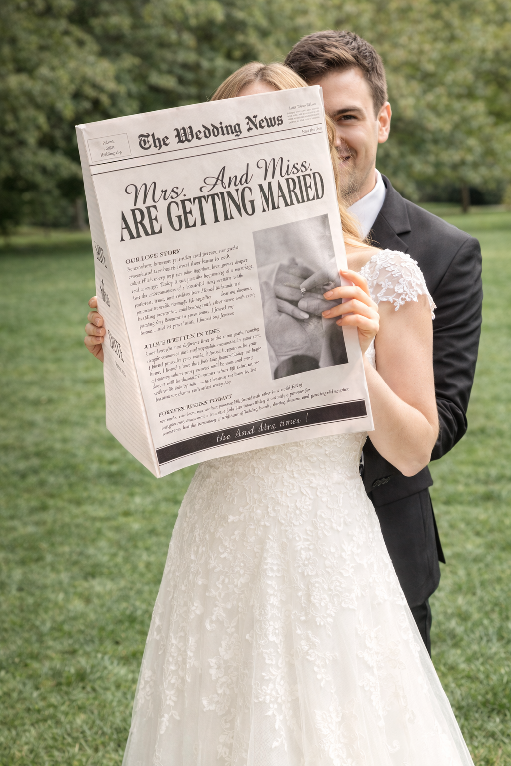 Düğün Dış Çekim Gazetesi Büyük Boy - Düğün | Nişan | Kına | Özelleştirebilir Ürün