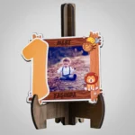 Aslan Temalı Ahşap Magnet