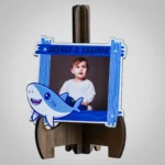 Köpek Balığı Temalı Ahşap Magnet